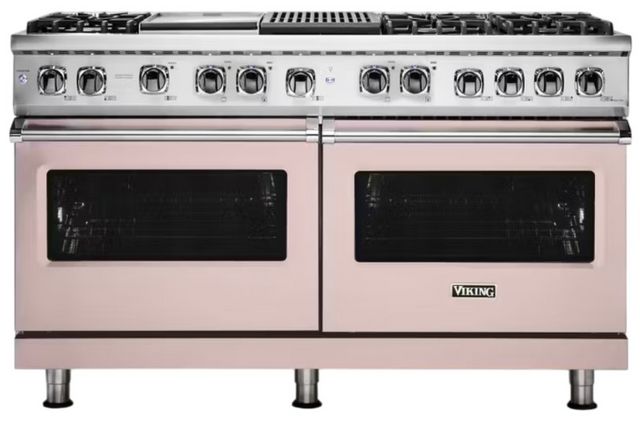 Viking® 5 Series 60" Blush Pro Style Dual Fuel Range