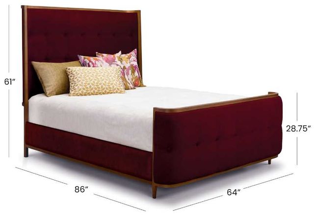 Wesley Allen Customizable Broadway Queen Upholstered Panel Bed-1