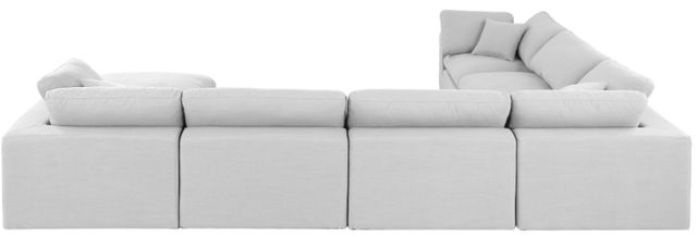 Meridian Furniture Comfy 7-Piece White Sectional-2