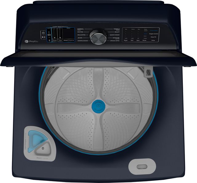GE Profile™ 5.3 Cu. Ft. Sapphire Blue Agitator Top Load Washer-1