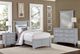 Vaughan-Bassett Bonanza Blue/Gray Twin Upholstered Panel Bed-1