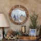 HiEnd Accents Antler Pillar Brown Candle Holder-3