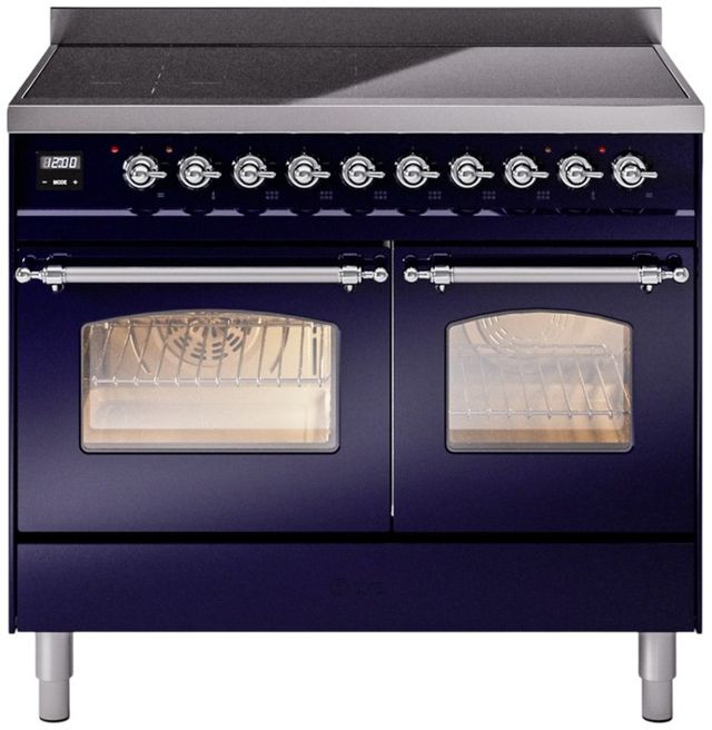 Ilve® Nostalgie II Series 40" Blue Pro Style Induction Range-0