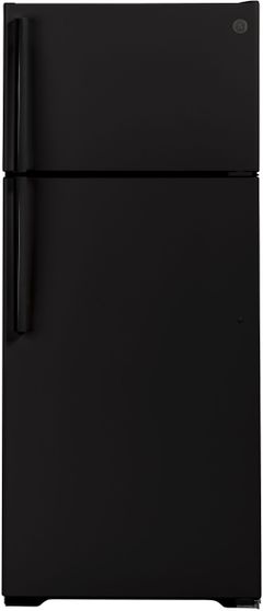 GE® 28 in. 17.5 Cu. Ft. Black Top Freezer Refrigerator