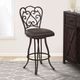 Armen Living Celeste Auburn Bay/Bandero Espresso Bar Stool-1