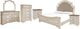 Signature Design by Ashley® Realyn 6-Piece Chipped White Queen Upholstered Panel Bed Set-0