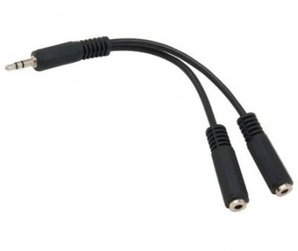 3.5MM HEADPHONE SPLITTER MALE TO 2 FEMALE-0