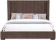 Steve Silver Co. Pearson Chocolate King Upholstered Panel Bed-2