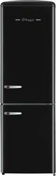 Unique® Appliances Classic Retro 12 Cu. Ft. Black Counter Depth Bottom Freezer Refrigerator-0