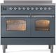 Ilve® Nostalgie II Series 40" Blue Grey Pro Style Induction Range-0