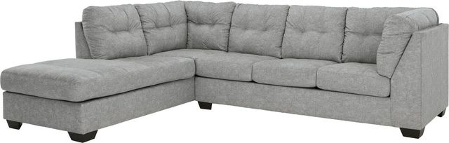 Benchcraft® Falkirk 2-Piece Steel Left-Arm Facing Full Sofa Sleeper Sectional and Chaise-2