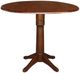 John Thomas Furniture® Dining Essentials Espresso 42" Table Top with Espresso Transitional Pedestal Base-0