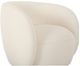 Moe's Home Collection Rae Cream Plastic/Polyester Outdoor Accent Chair-5