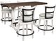 Signature Design by Ashley® Valebeck Brown Counter Height Dining Table with White Base-3