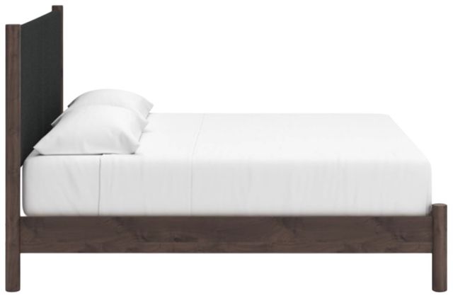 Signature Design by Ashley® Pamytta Brown King Upholstered Panel Platform Bed-3