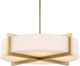 Uttermost® Cresson Brass/White 4-Light Pendant-5