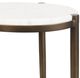 Uttermost® Mercier Bronze Round Marble Accent Table-4