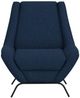 International Furniture Direct Tyne Navy Blue Accent Chair-2