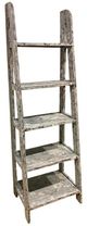 American Wholesale Furniture Barnwood Ladder Bookcase-0