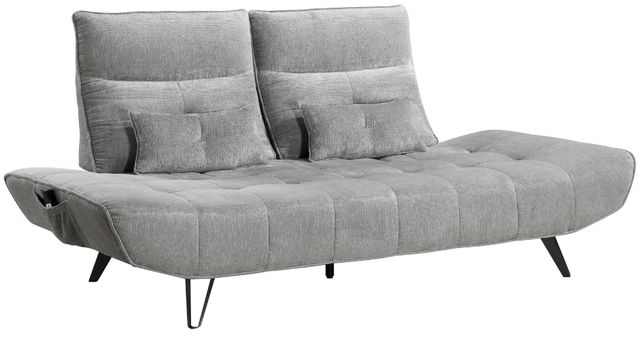 Homelegance® Quonsett Gray Sofa with Power Adjustable Seat Depth and Manual Adjustable Headrests-0