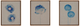 Olliix by Madison Park Blue Print Botanicals 3 Piece Blue Framed Printed Canvas On Linen Set-0