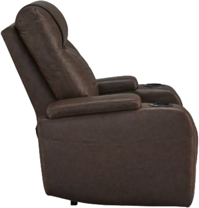 Signature Design by Ashley® Schooner Rocks Umber Power Recliner with Adjustable Headrest-3