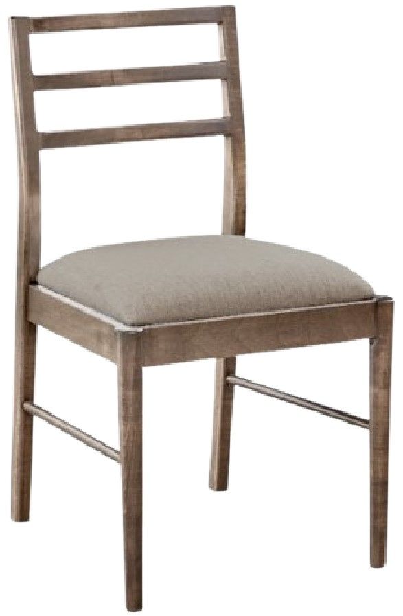 Bassett® Furniture Origins Phelps Fog Dining Chair with Thrillist Upholstered Seat-0