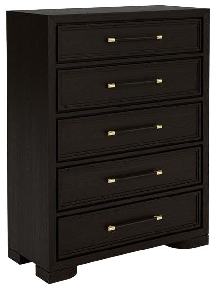 Riverside Furniture Lydia Dark Cabernet 5-Drawer Chest-0