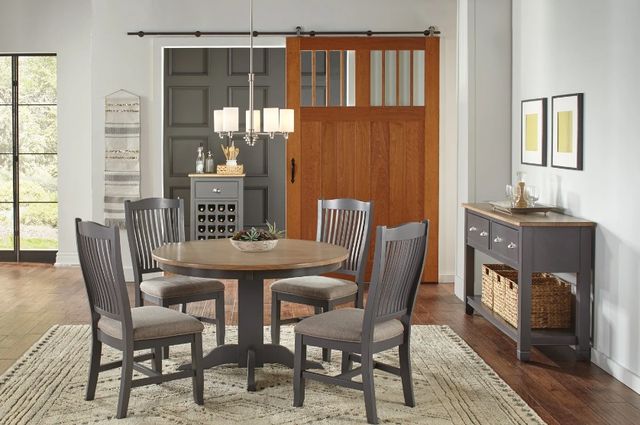 A-America® Port Townsend Seaside Pine Dining Table with Gull Base-1