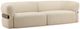 Dovetail Furniture Edrina Brown/Olana Cream Sofa-0