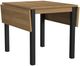 Intercon Newport Natural Oak Drop Leaf Dining Table with Black Base-3