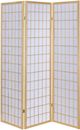 Coaster® Carrie Natural/White 3-Panel Folding Screen-0
