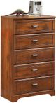 Signature Design by Ashley® Barchan 4-Piece Medium Brown Twin Panel Bed Set-4