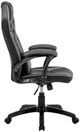 Armen Living Aspect Black/Dark Grey Adjustable Racing Gaming Chair-2