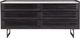 Moe's Home Collection Paloma Charcoal Grey Dresser with White Marble Top-2