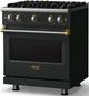 Viking® 5 Series 30" Antique Bronze Pro Style Gas (LP) Range with Brushed Brass Trim-2