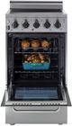 Unique® Appliances Prestige 20" Stainless Steel Freestanding Electric Range-2