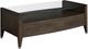 Hammary® Tesha Glass Top Rectangular Drawer Coffee Table with Brown Base-2