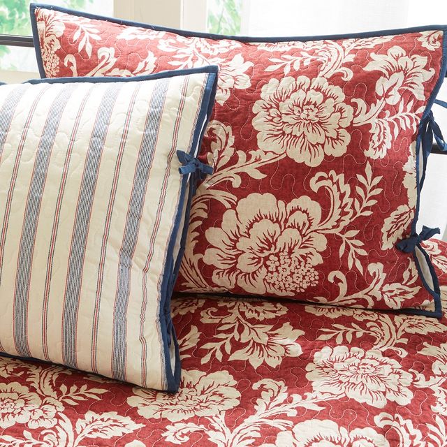 Olliix by Madison Park 6 Piece Red Lucy Twill Reversible Daybed Set-4