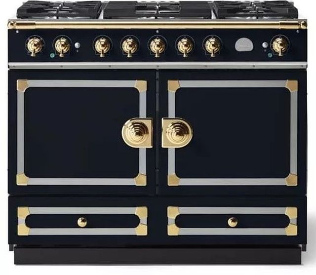 La Cornue CornuFe 110 43" Dark Navy Blue Pro Style Dual Fuel Range-0