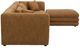 Moe's Home Collection Lowtide Lounge 4-Piece Amber Glow Modular Sectional and Ottoman-4