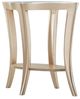 Michael Amini® Malibu Crest Glass Top End Table with Chardonnay Base-2