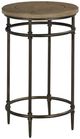 England Furniture Crossroads Pecan Round Chairside Table-0