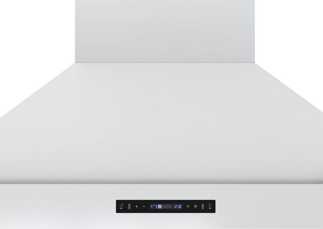 FORNO® Venezia Alta Qualita 48" White Wall Mounted Range Hood with Antique Brass Accessories, Touch Controls and Baffle Filters-3