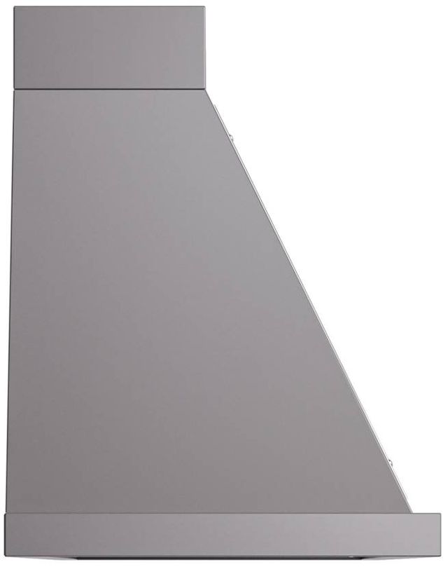 Ilve® Nostalgie II Noblesse 60" Graphite Matte Wall Mounted Range Hood with Chrome Trim-2