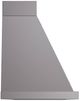 Ilve® Nostalgie II Noblesse 60" Graphite Matte Wall Mounted Range Hood with Chrome Trim-2