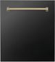 ZLINE Autograph Edition Tallac 24" Black Stainless Steel Dishwasher Panel-0