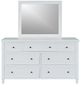 Jofran Inc. Westport White Dresser and Mirror-1
