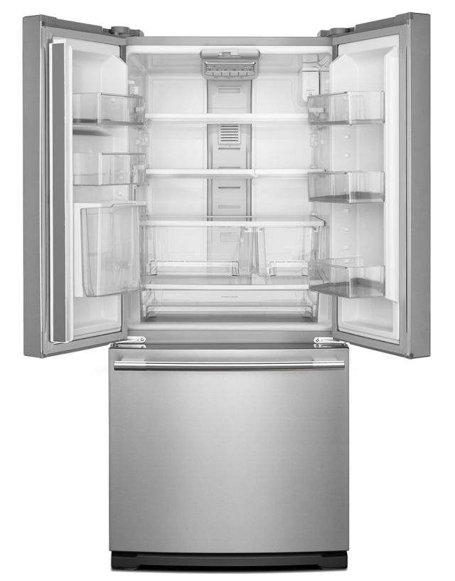 KitchenAid® 19.68 Cu. Ft. PrintShield™ Stainless Steel French Door Refrigerator with Interior Dispense-2