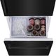 ZLINE 30" 16.1 Cu. Ft. Black Stainless Steel Built-In Counter Depth Bottom Freezer Refrigerator with Bright White Interior-4
